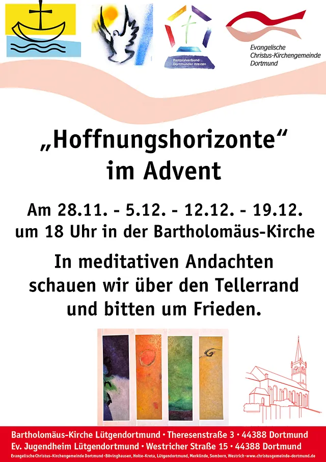 Ökumenisches Friedensgebet jeden Freitag 18 Uhr