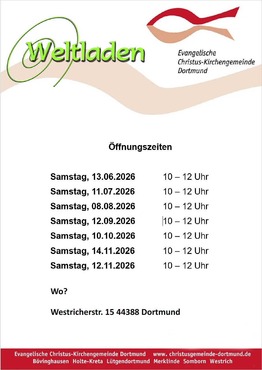 Termine Weltladen 2026