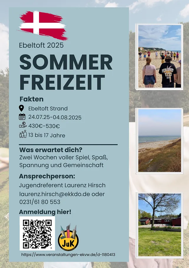 Angebot zur Sommerfreizeit der Jugend