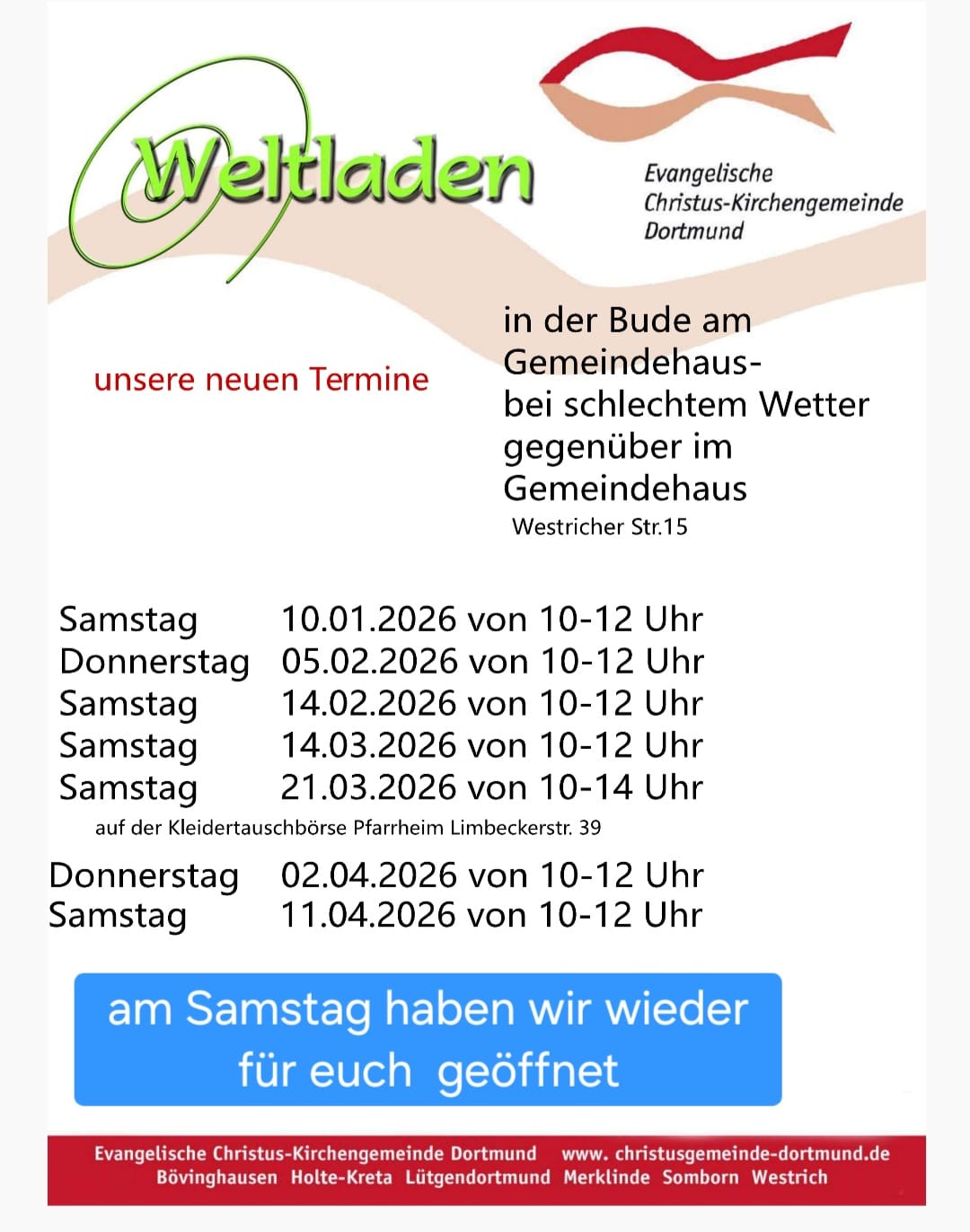 Termine Weltladen 2026