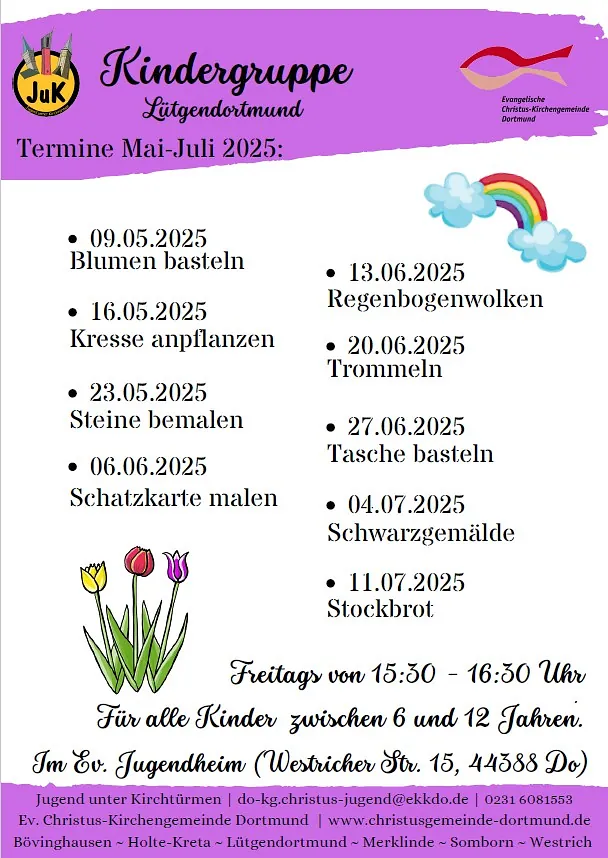 Kindergruppe Lüdo Termine