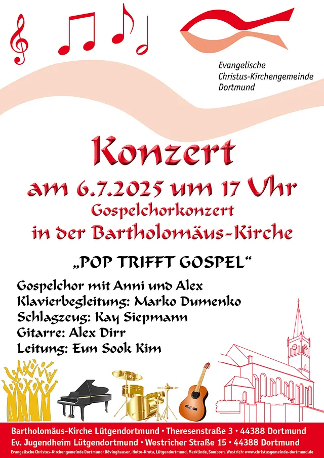 Gospelchorkonzert am 6.7.2025