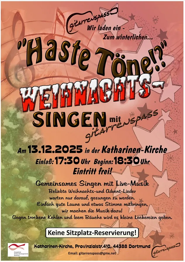 Haste Töne Weihnachtssingen