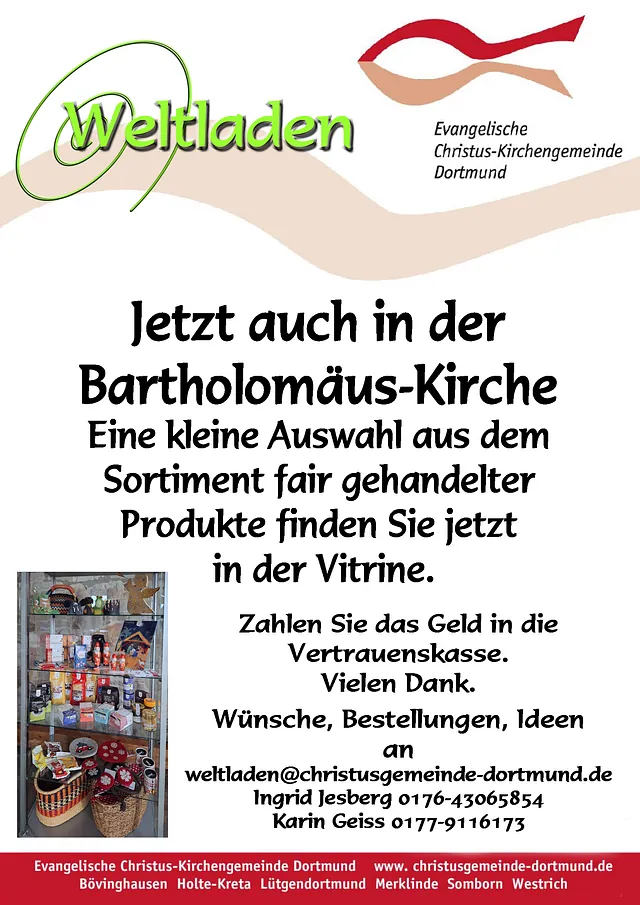 Weltladen in der Bartholomäus-Kirche